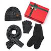 Christmas Hat, Scarf, Gloves, Water Cup Four-piece Set, Winter Velvet Warm Knitted Hat, New Year's Gift Box.