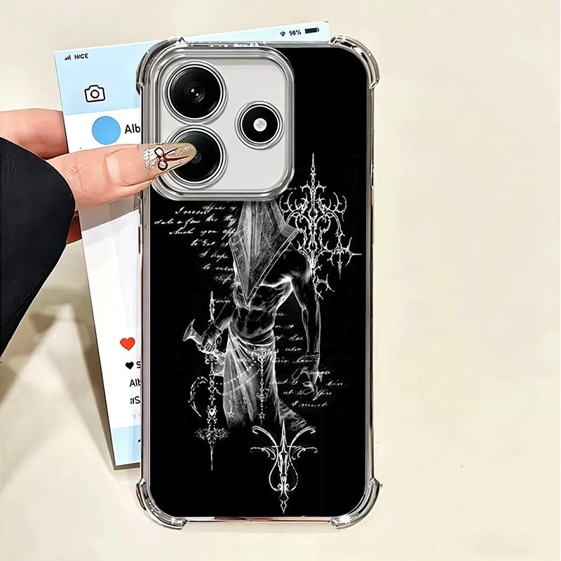 Мягкий чехол для телефона в стиле Silent Hill Horror для Xiaomi Poco X7 X8 Pro Max X6 X5 X3 F8 Ultra F7 M8 M7 M5S Redmi 15C 15A 15 14C 13C 1