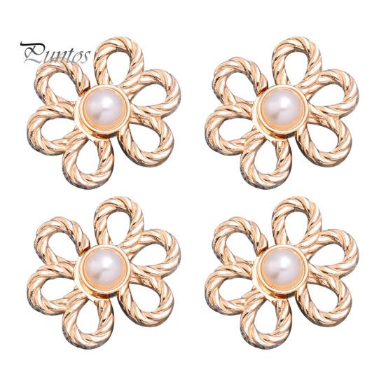 4 шт. Цветочные пуговицы для джинсов, утягивающие талию брюк, съемные декоративные пряжки для талии, регулируемые зажимы для брюк без шитья для свободных джинсов, брюк, юбок