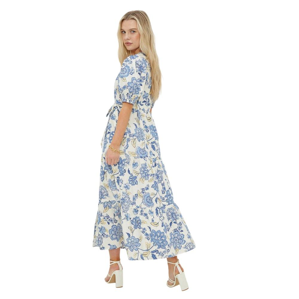 Женское/Дамское платье-рубашка Dorothy Perkins из цветочного поплина, модель Petite