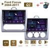 Автомобильное радио на базе Android для Ford Focus EXI MT AT 2 3 Mk2 Mk3 2004-2011 с кнопочной ручкой, мультимедийный плеер, навигация, GPS 1 + 16 ГБ