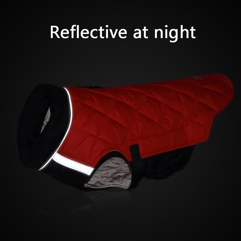Одежда для больших собак, куртка для собак лабрадора, зимняя теплая одежда, светоотражающая одежда для щенков, пальто для домашних животных, Йорки, чихуахуа, мопс