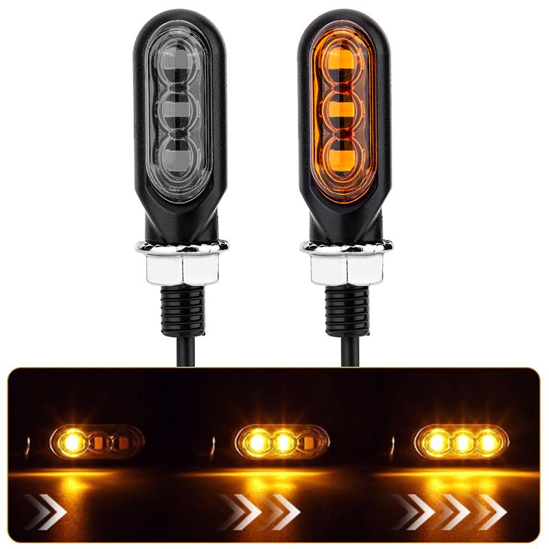 Motorcycle Mini Led Turn Signal Lights Amber Flowing Lamp For Led Motorcycle Flashing Farol Xvs 1100 Xj6 Yamaha