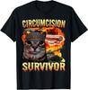 Funny Circumcision Survivor Cat Oddly Specific Cat Meme Gift T-Shirt