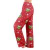 Women  Winter Pants Full Length Long Trousers Christmas Printed Pants