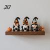 Whimsical Halloween Decor 3Pcs Three Gnomes Figurines, See No Hear Speak Evil Seasonal Home Accents Gnome Statues, Spooky Spider Ghost Dwarf Tabletop