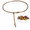 Leather Rope Belt, Women's Fashionable and Versatile Black Matching Coat, Down Jacket Accessories, Waist Rope Belt