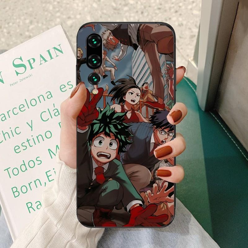 Чехол для телефона с изображением аниме «Мой герой Академии» для Huawei P50 P40 P30 Pro Lite P Smart 2021 2019 Magic 3, мягкий черный чехол для телефона