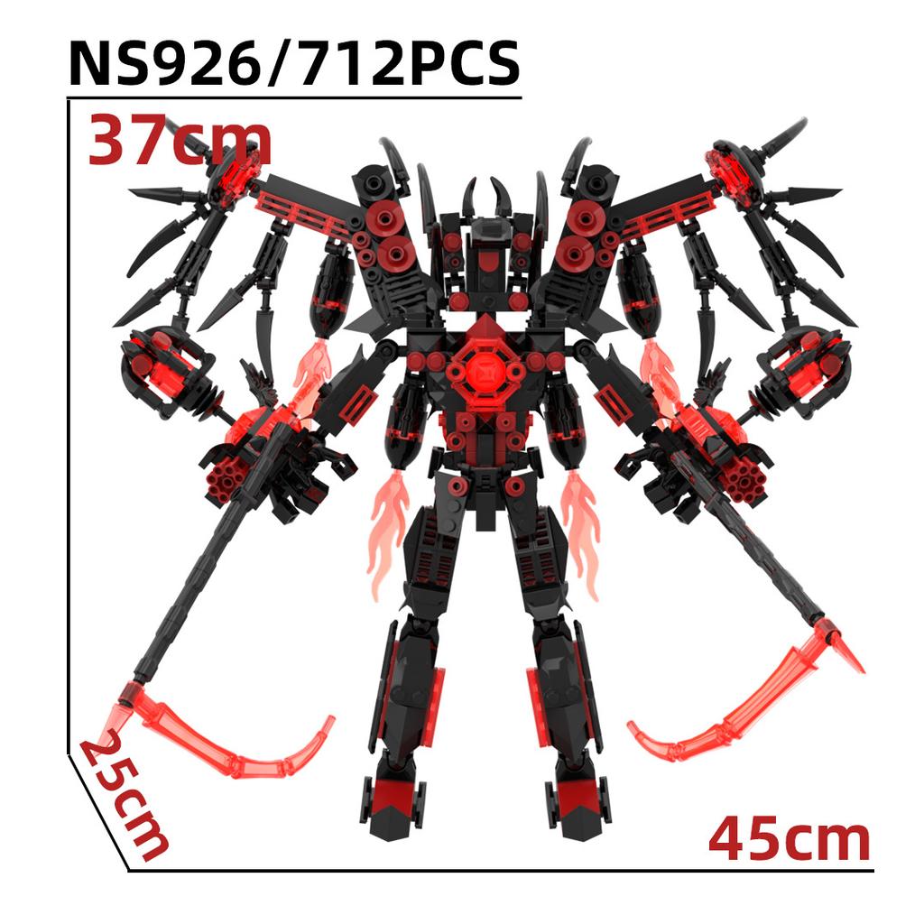 Toilet Man And Monitor Man Building Block Vs Toy Three-Body Stereo Mecha Spider Ns929