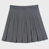 Плиссированная юбка миди на молнии и пуговице - Универсальная школьная форма JK для весны, лета и осени