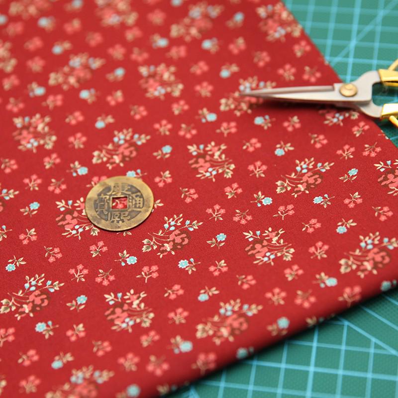 Простая синяя хлопковая и льняная ткань для вышивки своими руками и ручного пэчворка