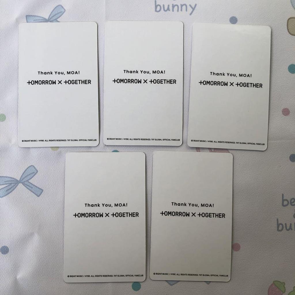 [Б/У] TXT 2021 Победители опроса FC: 5 эксклюзивных торговых карт