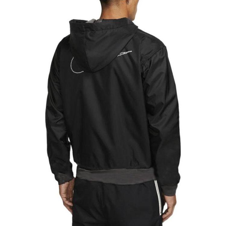 Nike Куртки Мужские Черные С Капюшоном Умеренные Прочие DQ6185-010