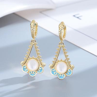 Золотые, серебряные серьги-капли для женщин, винтажные ювелирные изделия, серьги-кольца для свадьбы и помолвки, подарки