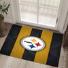 Pittsburgh Steelers Design Crystal Velvet Carpet Cozy Non?Slip Printed Rug For Bedroom Living Room Entrance