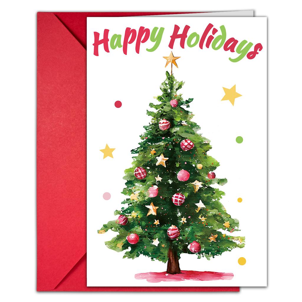 10 Cartoon Christmas Greeting Card Envelopes Set With A Variety Of Creative Christmas Greeting Cards