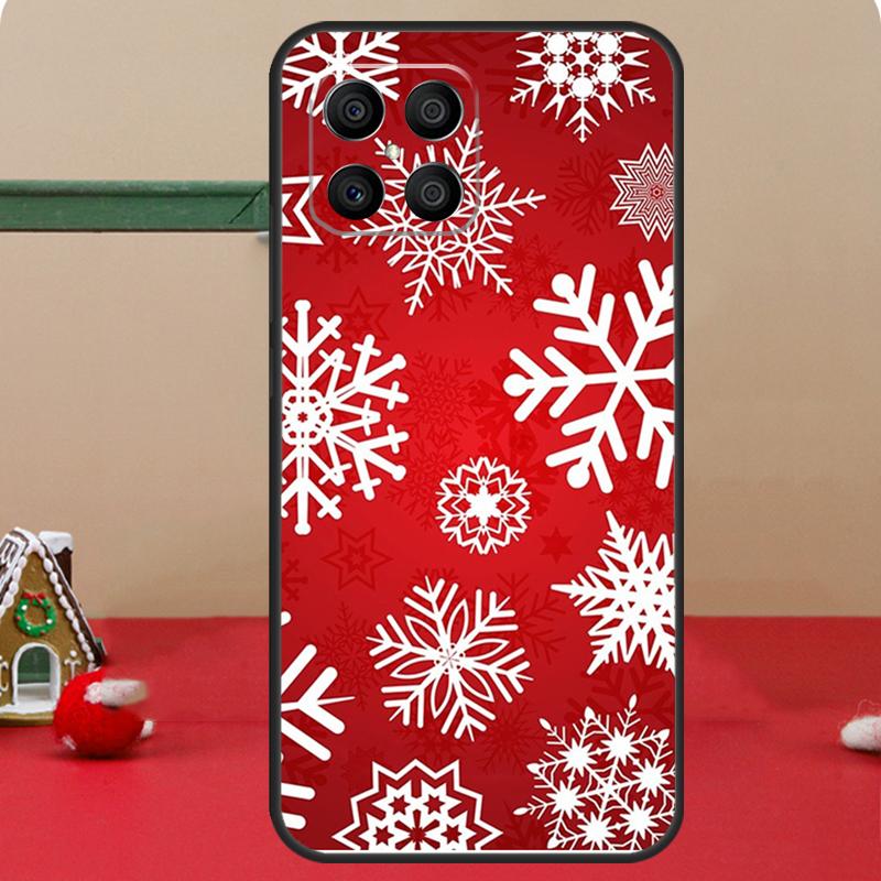 Чехол "Рождественские снежинки" для Honor Magic 6 7 8 Pro Honor 400 200 70 90 Lite X8c X8b X9a X9b X9c X9d Win RT Чехол