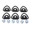 6pcs V Ring Tie Down Anchors With M12 Bolts Heavy Duty Steel Bolt On Trailer Anchor for Cargo Truck