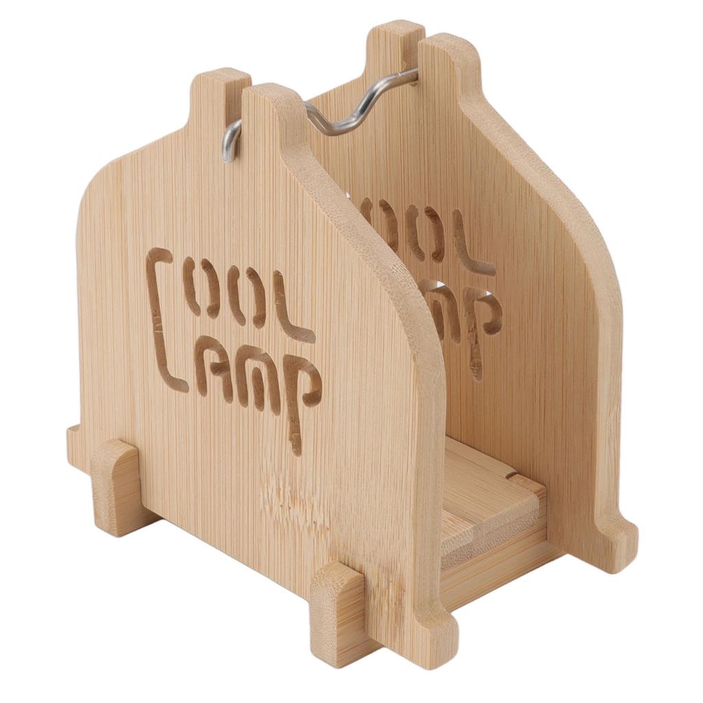 Mosquito Coil Bracket Detachable Portable Bamboo Wood Stainless Steel Rustic Style Decorative Home Incense Case