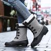 Fashion Winter Women's Snow Boots Non-slip Outdoor Waterproof Women's Warm Lace-up Mid-calf Fashion Casual Women's Boots 42