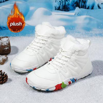 Новые высокие хлопковые ботинки, уличные пятипалые походные ботинки, бархатные теплые хлопковые ботинки, женская обувь, зимние повседневные сноубутсы