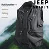JEEP SPIRIT Men's Multi-Pocket Outdoor Vest