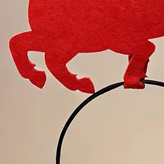 1/3Pcs 2026 New Year Headband Red Horse Headband Festive Spring Festival Party Hairband Holiday Selfie Prop