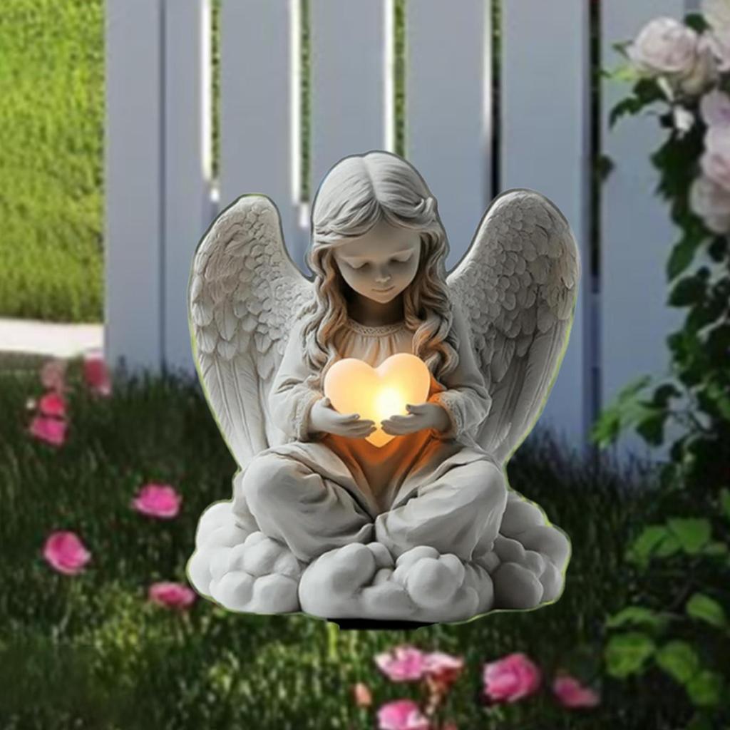 Декоративный ангел, садовый колышек, 2D коллекция табличек для двора, водонепроницаемое стильное украшение херувимов для улицы, фермерского дома