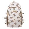 Female Student Bag Bear Printed Backpack Travel Backpack
