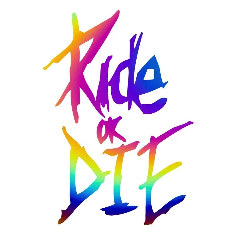 1 шт. Наклейки на раму велосипеда Ride or Die, верхняя труба