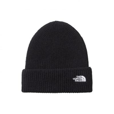 The North Face Детская шапка бини с маленьким логотипом, теплая и холодная, свободного размера, унисекс, защита, черная,