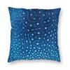 Whale Shark Square Pillowcase Polyester Linen Velvet Printed Zip Decorative Throw Pillow Case Bed Cushion Case