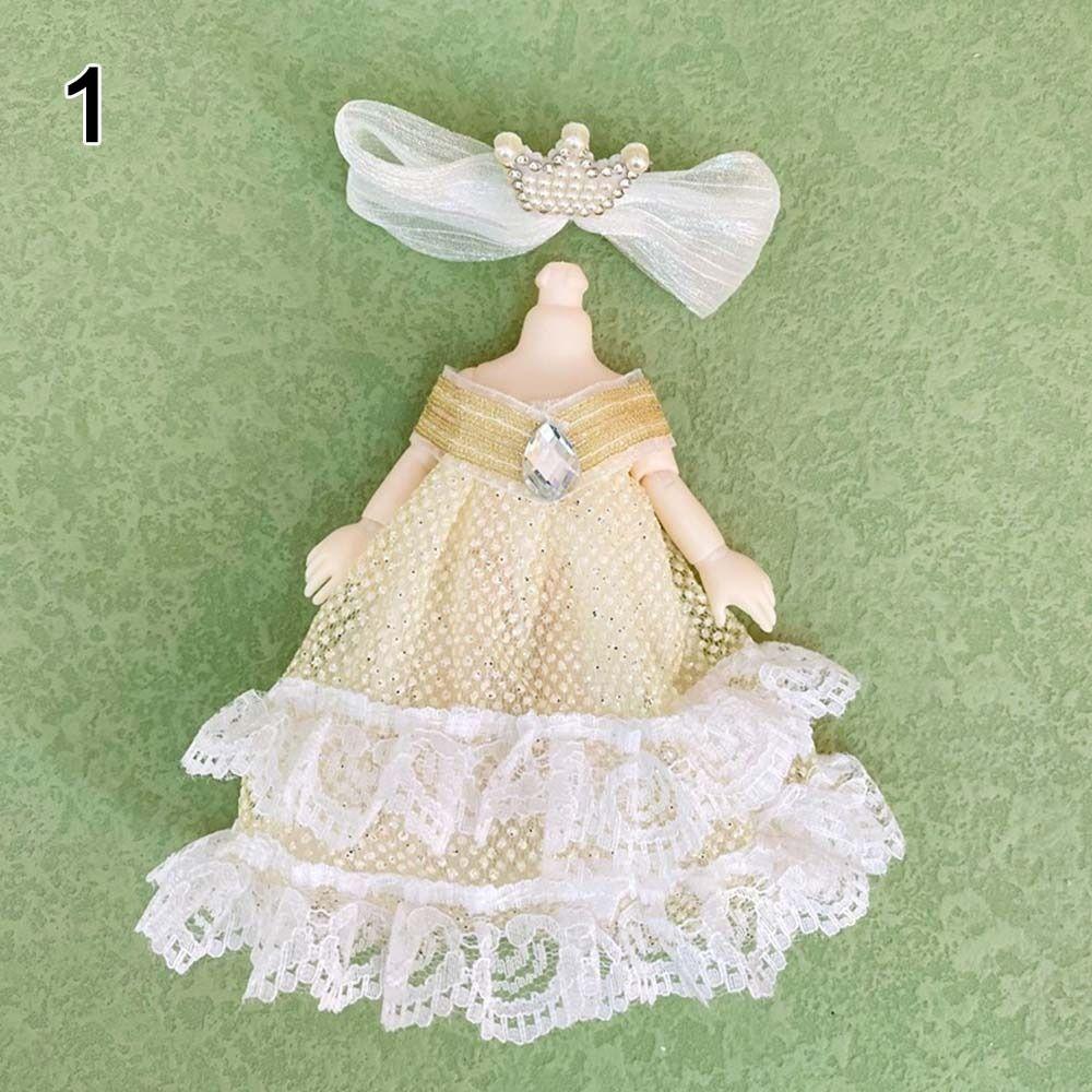 Детский DIY Девочки Высококлассный Нарядный Модный Костюм с Юбкой Одежда для Куклы Кукла 16~17 см/Кукла 1/8 BJD