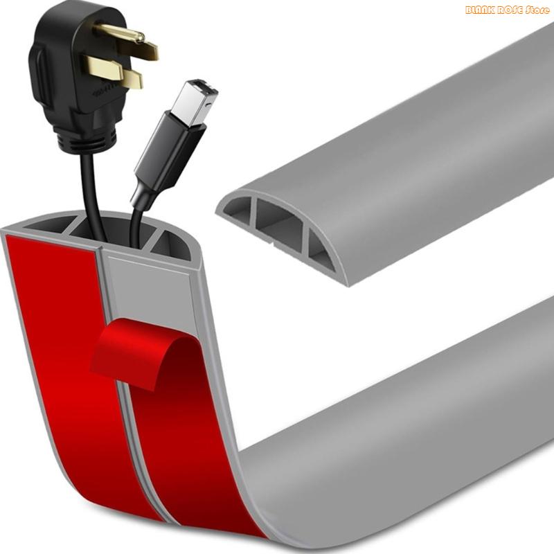 K1AE Cable Hiders Flexible Floor Wire Duct Cord Management Floor Cable Protectors