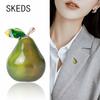 SKEDS Cute Pear Exquisite Trendy Women Brooches Pins Fashion Fruit Metal Jewelry Enamel Pin Party Clothing Badges Corsage Gift