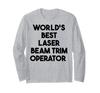 Футболка с длинным рукавом «Лучший в мире оператор лазерной триммерной установки»