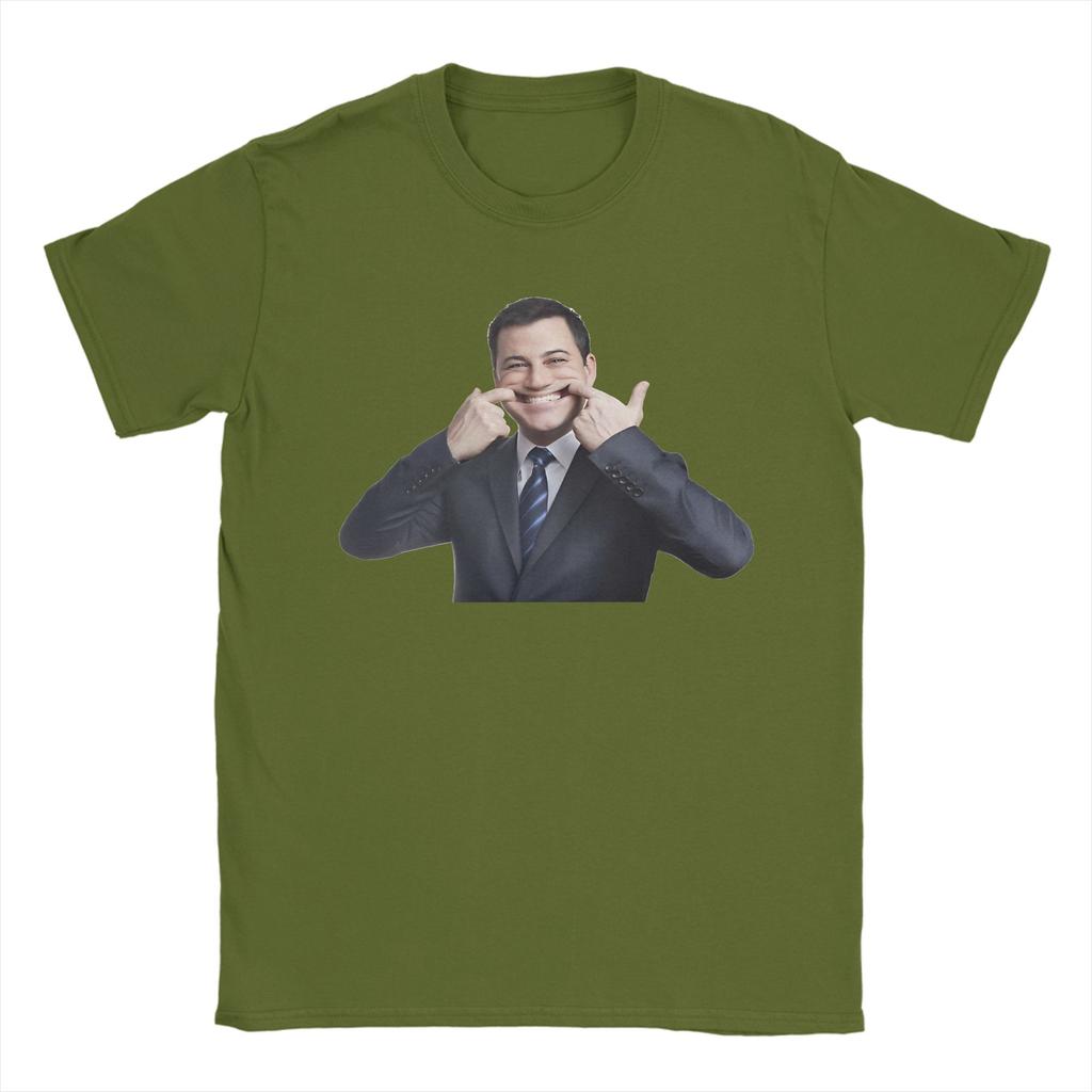 Jimmy Kimmel Poster TShirt Adult Y2K Funny T Shirts Summer Crewneck Hipster Tees Cheap Big Size Clothing