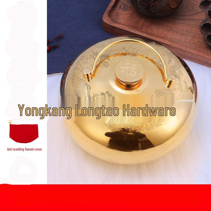 Jitao Yu Pozi Чистая медная грелка с водой Массажер для рук и ног в стиле ретро