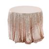 Solid Color Nordic Style Sequin Tablecloth Wedding Hotel Banquet Decoration Cocktail Round Tablecloth Fabric Art