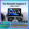 Автомагнитола Android 14 Carplay Auto для Renault Megane 2 2002 - 2006 2007 2008 2009 Мультимедийный плеер Стерео GPS DSP WIFI+4G Видео