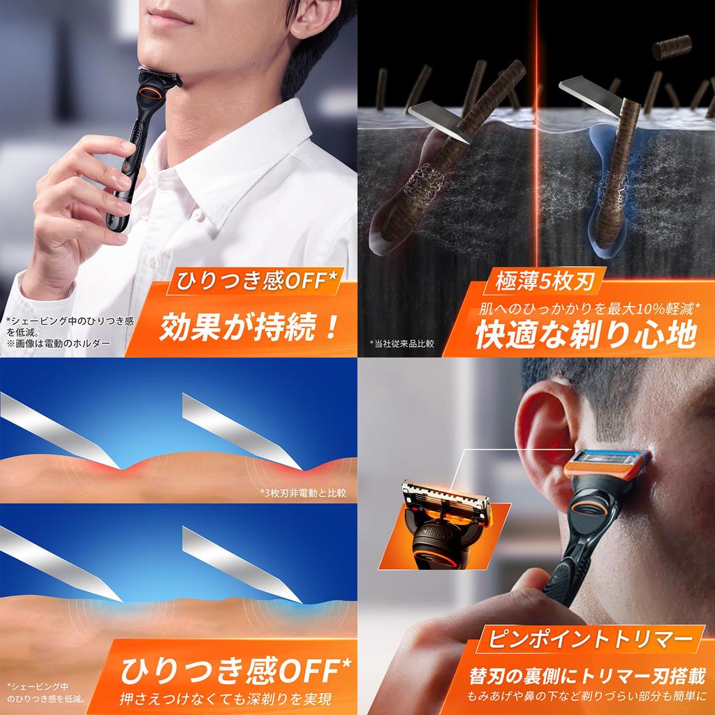 Gillette Сменные кассеты для бритвы Fusion для гладкого бритья [Оригинал] (20 лезвий) Мужчины, Бритва,