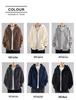 Men's Heavyweight Cardigan Hoodie - Spring & Autumn Style Trendy Hooded Coat for Couples and Boys.