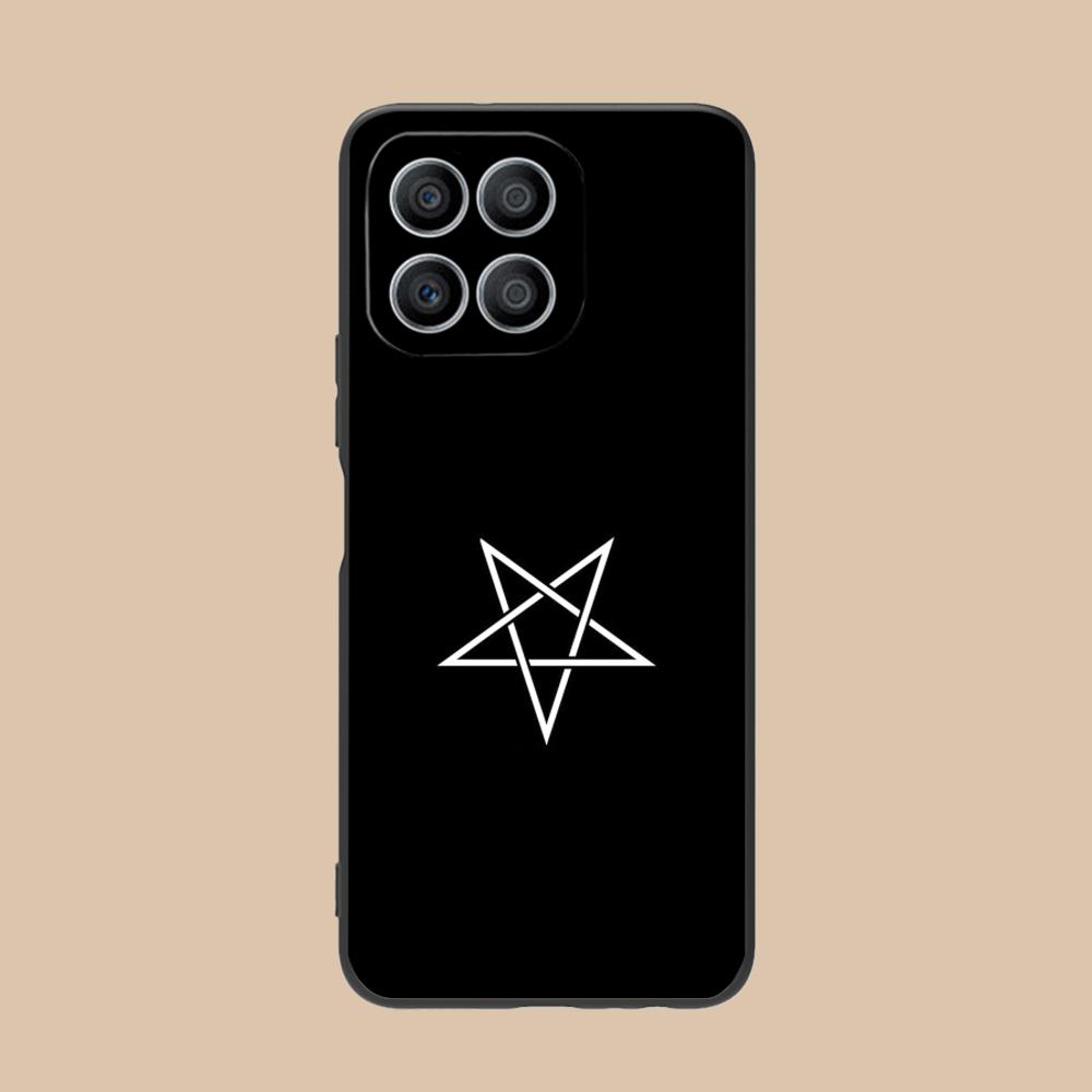 Эстетичный чехол-пентаграмма для телефонов Honor 90 80 70 60 50 30 20 10 9 8 7 Pro S SE Lite 5G Мягкий ударопрочный чехол из ТПУ