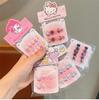 Милые мультяшные накладные ногти Sanrio Kawaii для детей: Моя Мелоди, Хелло Китти, Куроми