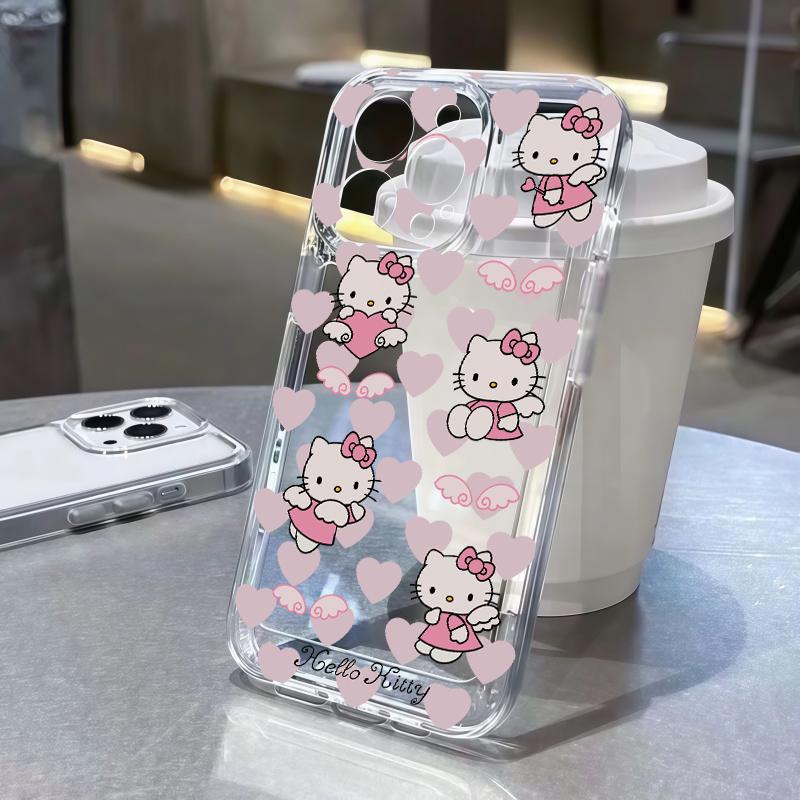 Hello Kitty Transparent Casing For Motorola Moto G60 G73 G53 G72 G52 G71 G22 G30 Edge 40 Pro G32 G30S 5G Cartoon Thin Phone Case