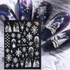 Christmas Snowflakes Manicure Design Nail Art Stickers 5D Nail Decals DIY Nail Art Decoration