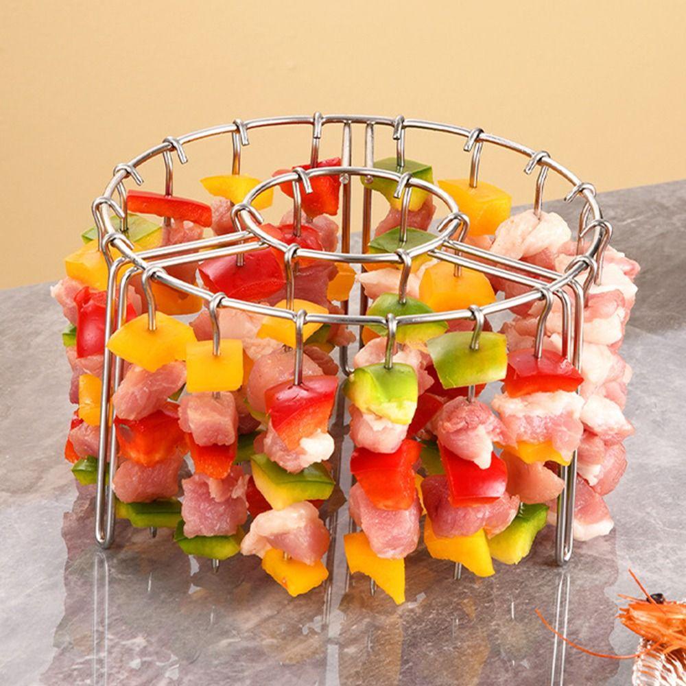 String Grill Skewer Holder Stainless Steel Baking Needle  for Air Fryer Accessory