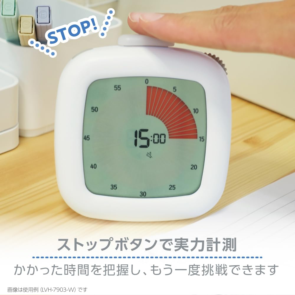 Обучающий таймер Sonic LVH-7903-W, Toki Sapo, Таймер, 3, 2, 1! белый