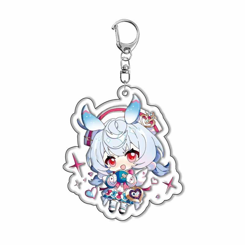 Clorinde Neuvillette Lyney Wriothesley Arlecchino Navia Cosplay Anime Costume Keychain Key Accessories Pendant