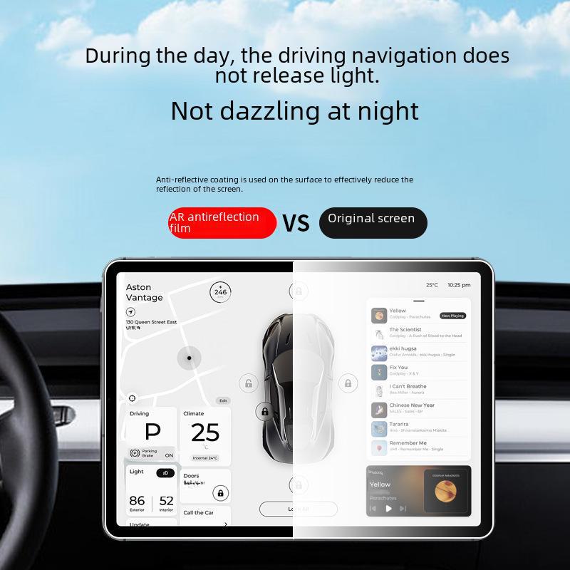 Закаленное защитное стекло для навигации Tesla Новая Model 3/Y/X/S